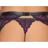 Cottelli Bondage - set donjeg veša i lisice (crna-ljubičasta) - XL