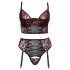 Cottelli Plus Size – komplet grudnjaka (crvena) - 90C/XL