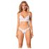 Obsessive Set Heavenlly - čipkani grudnjak set (beli) - M/L