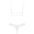 Obsessive Set Heavenlly - čipkani grudnjak set (beli) - M/L