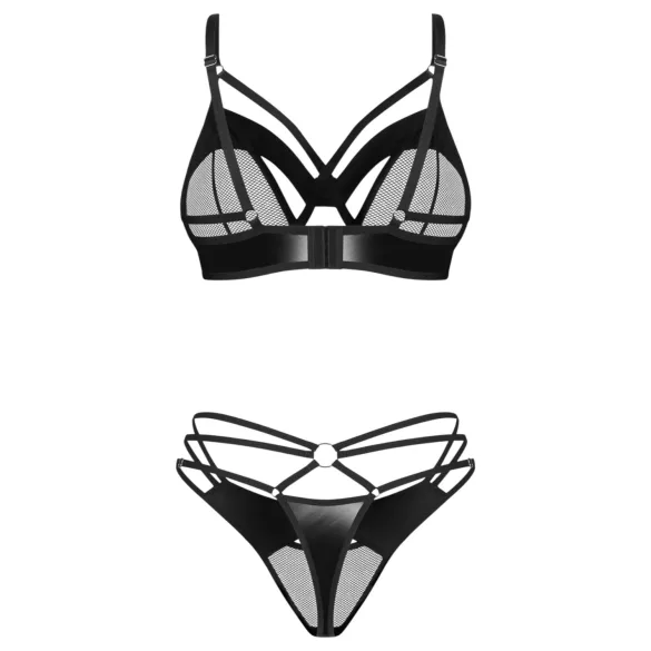 Obsessive Dominna - set brushaltera s trakama (crni) - L/XL
