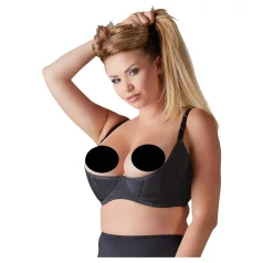 Cottelli Plus Size - podupirač za grudi sa žicom (crno)