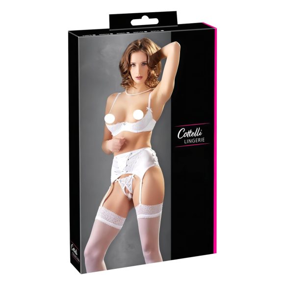 Cottelli - beleži set sa čipkom i pertlama za podizanje grudi - 85B/L