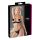 Cottelli - Set sa lancima i satenskim podizačem grudi sa cirkonima (crno) - 80B/M