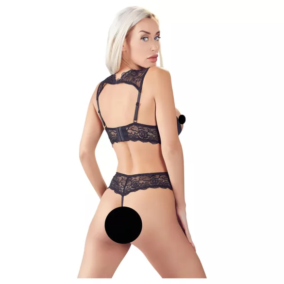 Cottelli - otkriveni grudnjak set (crni) - 85B/L