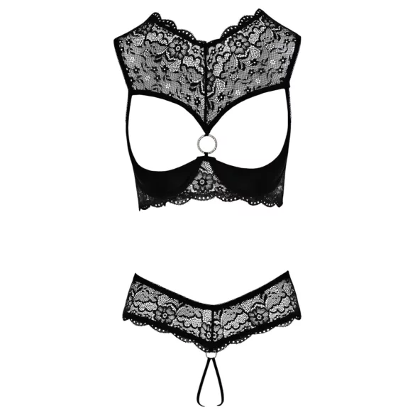 Cottelli - otkriveni grudnjak set (crni) - 85B/L