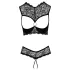 Cottelli - otkriveni grudnjak set (crni) - 85B/L