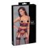Cottelli Bondage - Crveni mat set sa čipkastim grudnjakom