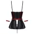 Cottelli Bondage - sjajni komplet i okovi za ruke (crni) - 80B/M