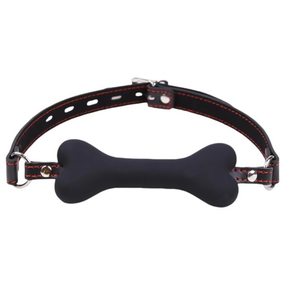 Ida Leather - crna koštana loptica za usta