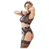 Cottelli Bondage - 4-dijelni čipkasti set veša - M