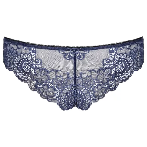 Obsessive Auroria - ženski veš sa vezom i mašnom (plavo) - L/XL