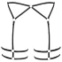 Cottelli - tanak body pojas (crni) - L/XL