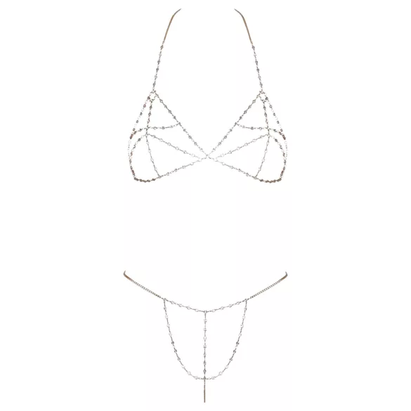 Cottelli - Lančani bikini sa štrasom (srebrni)