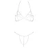 Cottelli - Lančani bikini sa štrasom (srebrni)
