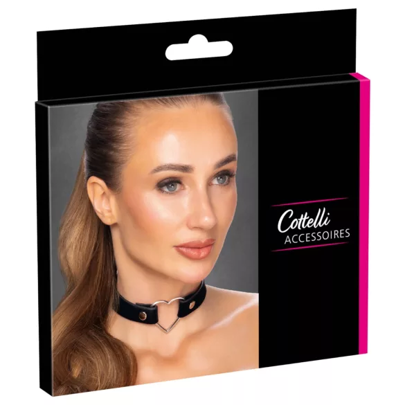Cottelli - ogrlica sa srcem (crna)