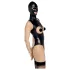 Bad Kitty - otkriveni bodi i maska za usta (crna) - L