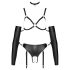 Bad Kitty - crni set za bondage telo - L