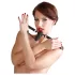 Bad Kitty - Silikonski gag sa malim dildom (crni)