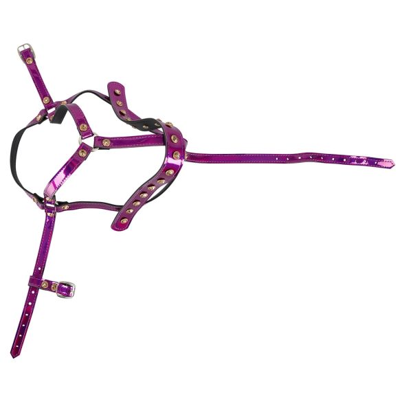 Bad Kitty - Štrasni povodac (roze)