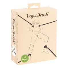 Vegan Fetish - set za vezivanje za krevet (crna)