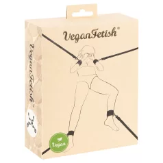 Vegan Fetish - set za vezivanje za krevet (crna)