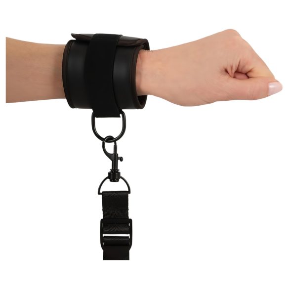 Vegan Fetish - set za vezivanje za krevet (crna)