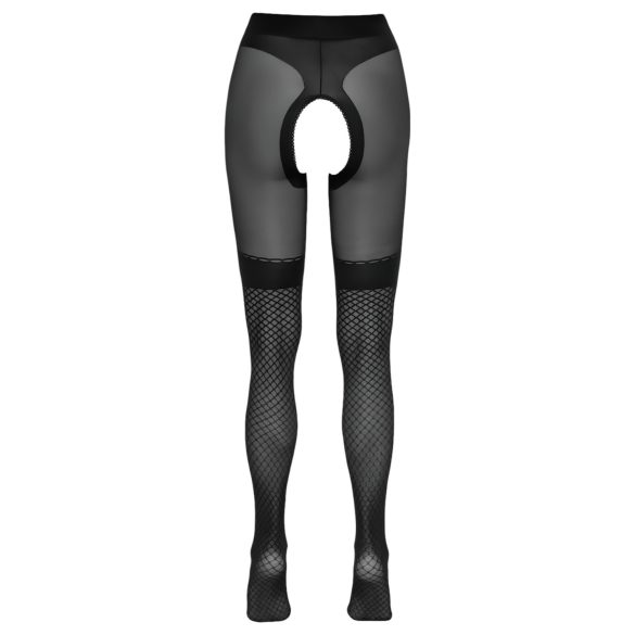 Cottelli - otvorene čarape s mrežicama (crne) - 5