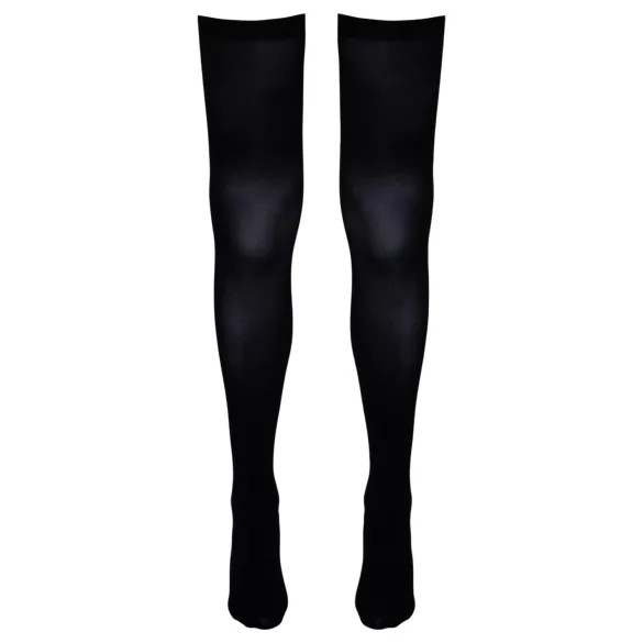 Cottelli - samodržeće mrežaste čarape iznad butine (crne) - S/M - L/XL