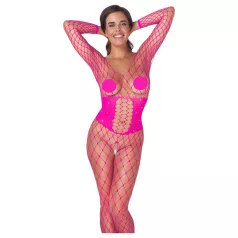 Cottelli - roze mrežasti bodystocking (S-L)