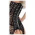 Noir - Crni top sa leopard printom i halterima (crna boja) - M