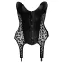 Noir - Crni top sa leopard printom i halterima (crna boja) - L