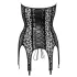Noir - Crni top sa leopard printom i halterima (crna boja) - L
