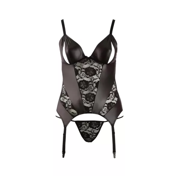 Cottelli - Crni cvetni gornji deo za obline - XXXXL