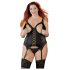 Cottelli Plus Size - Podesiva haljina sa halterima (crna) - 2XL