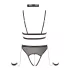 Cottelli Bondage - Otvoreni body sa lancima (crni) - XL