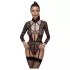 Cottelli - prozirni, crni body sa trakama - M