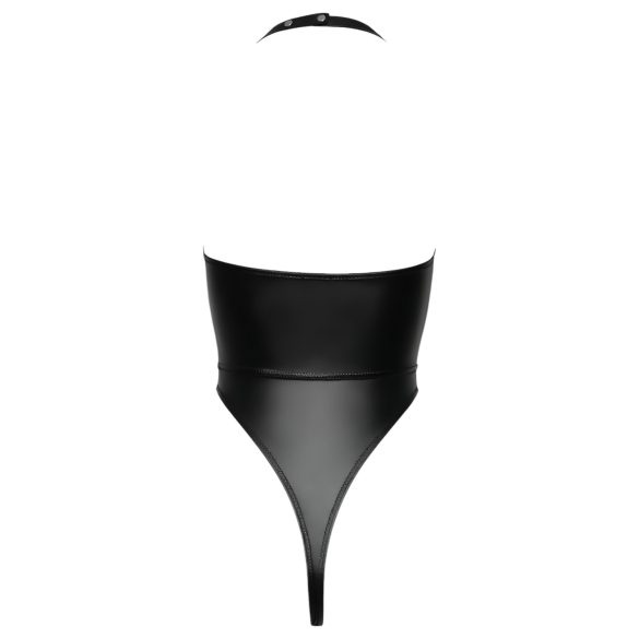 Cottelli Party - sjajni body sa okovratnikom (crna)