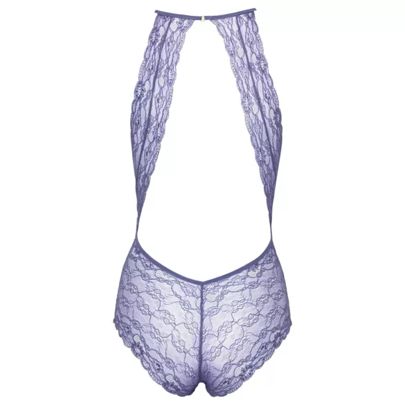 Kissable - graciozno čipkasto telo s okovratnikom (ljubičasto) - L/XL