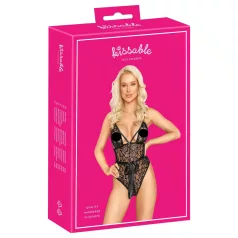 Kissable čipkani bodi (crni)
