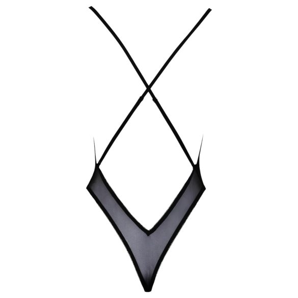 Poljubljivo - crni vez sa ružičastim telom