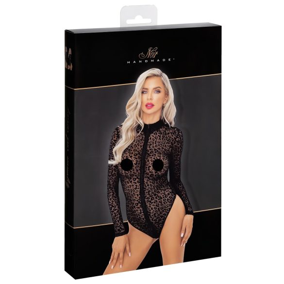 Noir - dugotrajni bodi s leopard printom (crna)