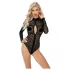 Noir - dugotrajni bodi s leopard printom (crna) - M