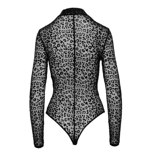 Noir - dugotrajni bodi s leopard printom (crna) - M