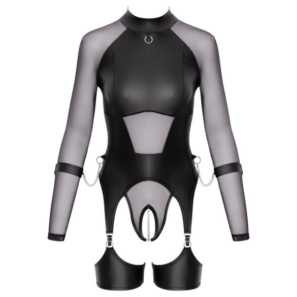 Cottelli Bondage - providna bluzica sa lisicama (crna) - L