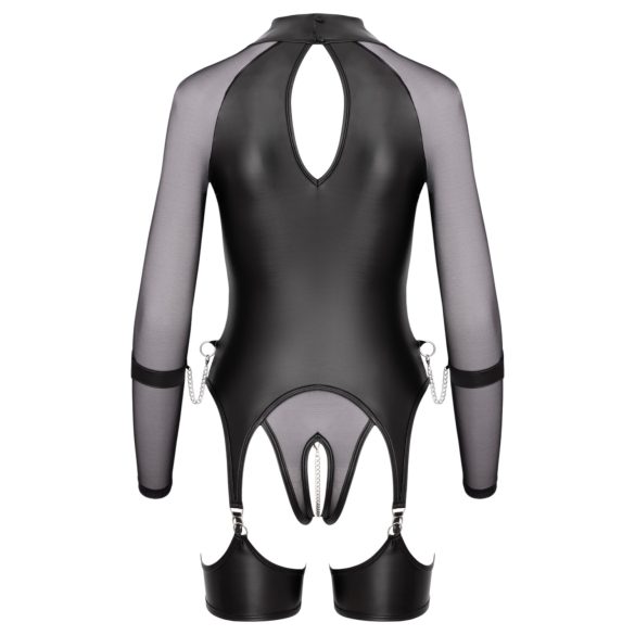 Cottelli Bondage - providna bluzica sa lisicama (crna) - L