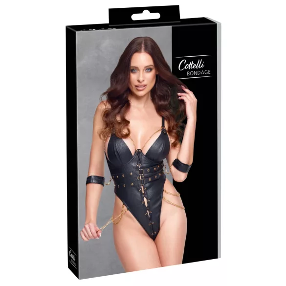 Cottelli - body za vezivanje sa lancima (crna)