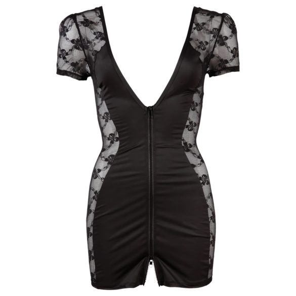 Cottelli - Čipkasta haljina sa mašnom (crna) - M