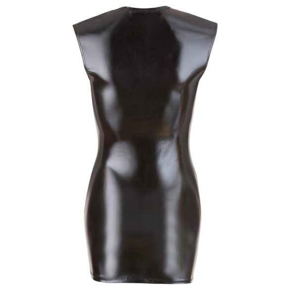 Cottelli - Ujjless, sjajna haljina za žurke (crna) - XL