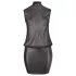Cottelli Plus Size - sjajna šifonska haljina (crna)